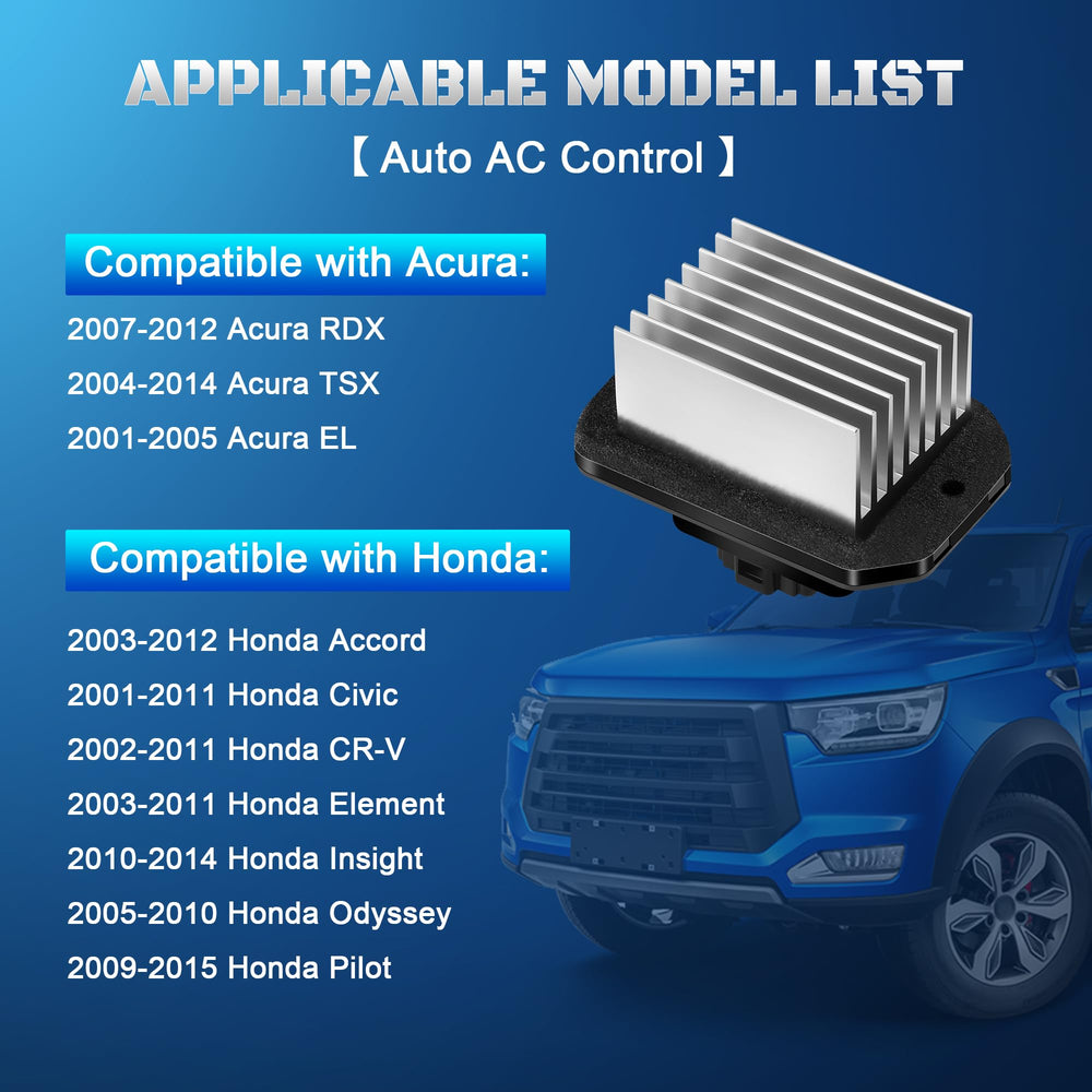 A-NAFTULY blower resistor module for Honda Civic maintains smooth cabin airflow.