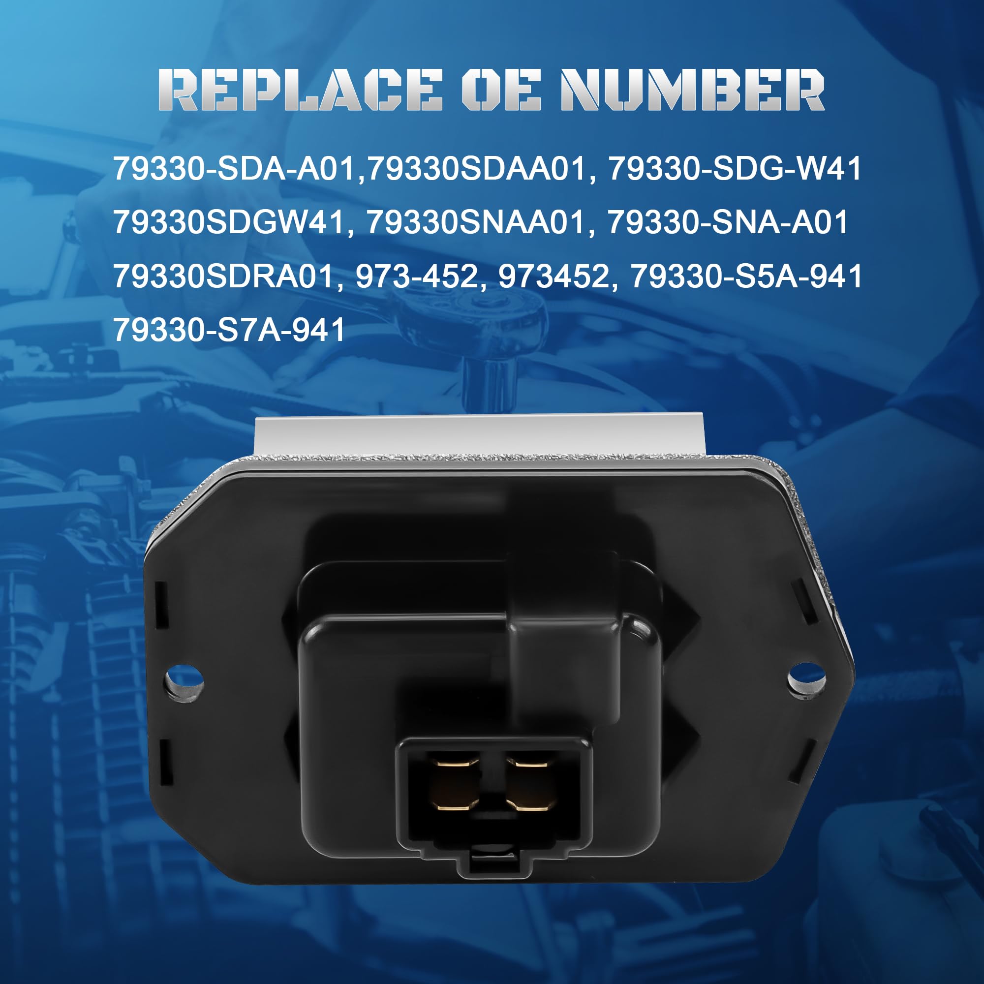 A-NAFTULY blower resistor module for Honda CR-V supports adjustable fan levels.