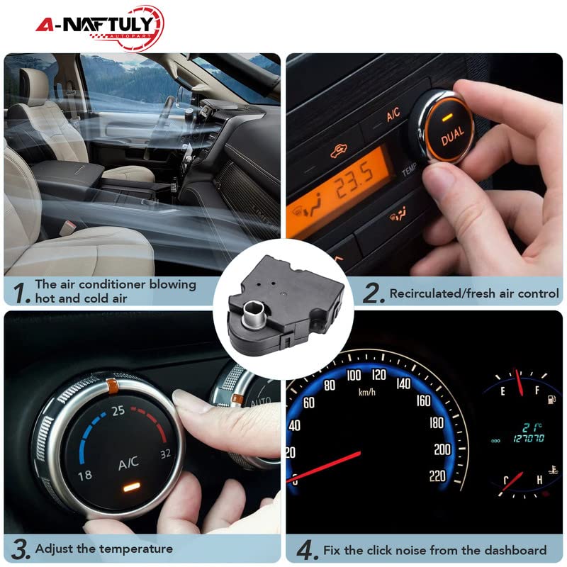 A-NAFTULY HVAC blend door actuator for GMC Sierra Yukon XL 2000-2002 ensures reliable airflow control.