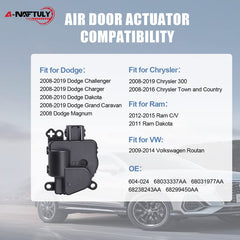 A-NAFTULY actuator side connector shows OEM-style fit for easy replacement