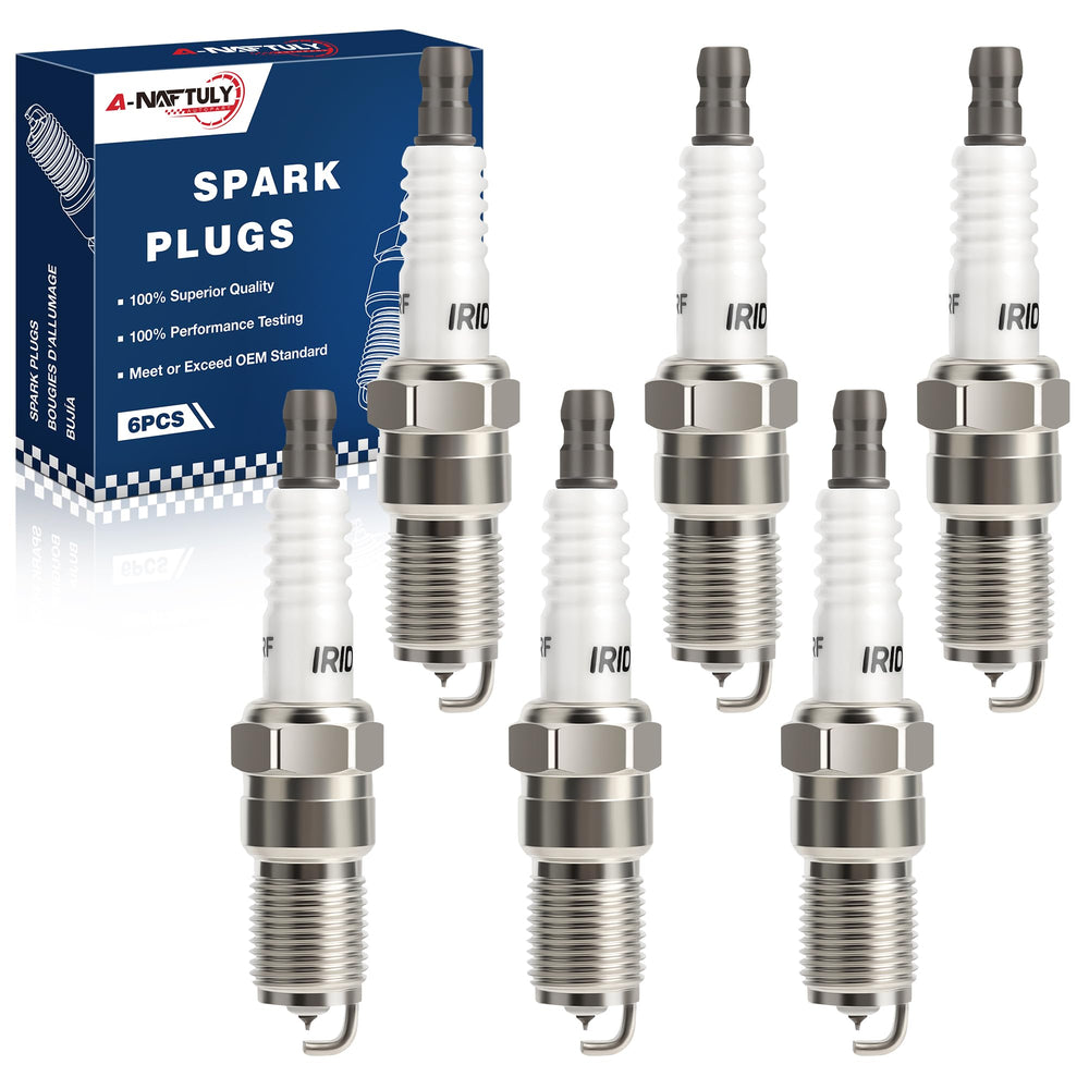 A-NAFTULY Iridium spark plugs 6-pack ready for installation and reliable ignition.