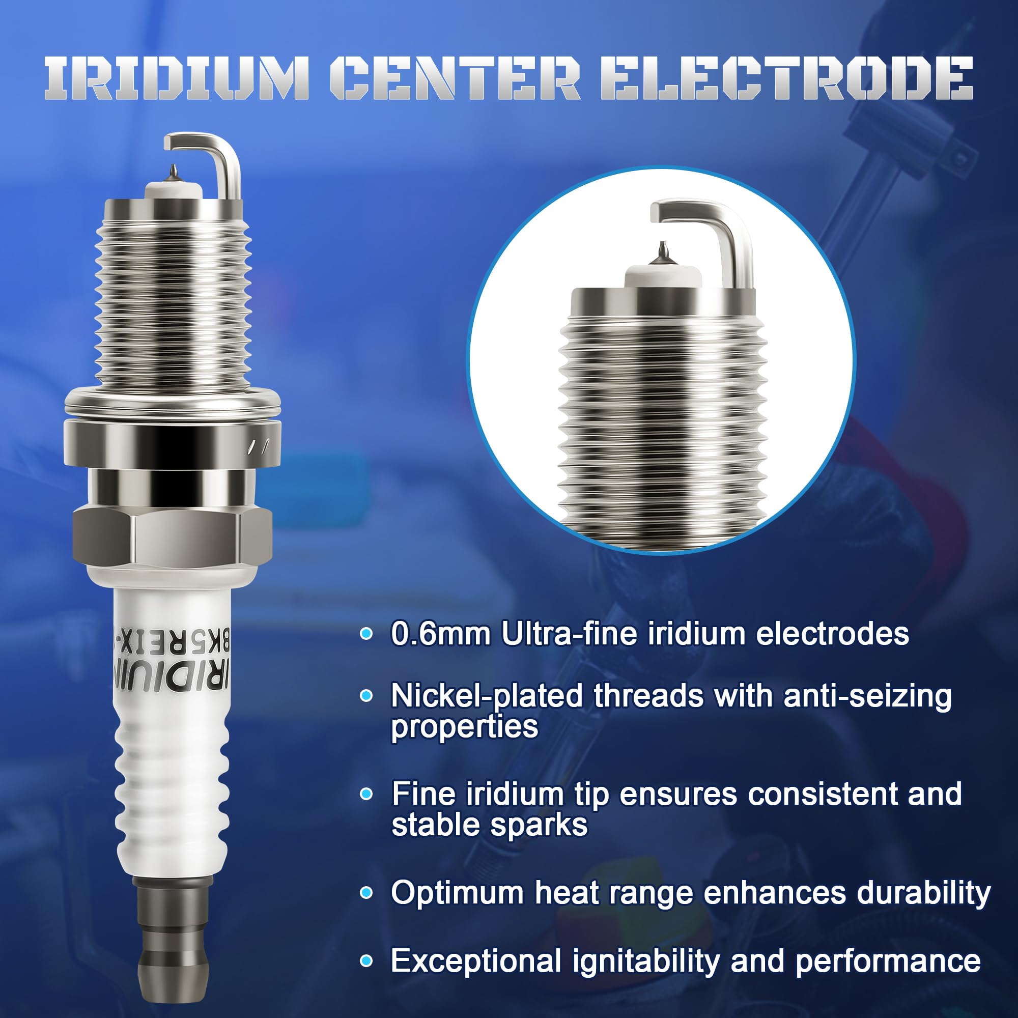 A-NAFTULY spark plugs installation step image supports easy replacement.