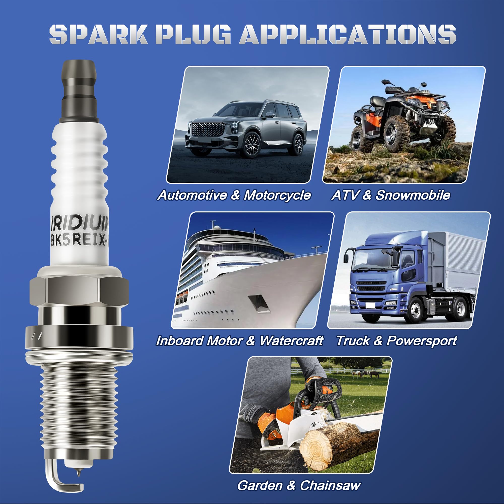 A-NAFTULY spark plugs warranty badge signals 12-month coverage.