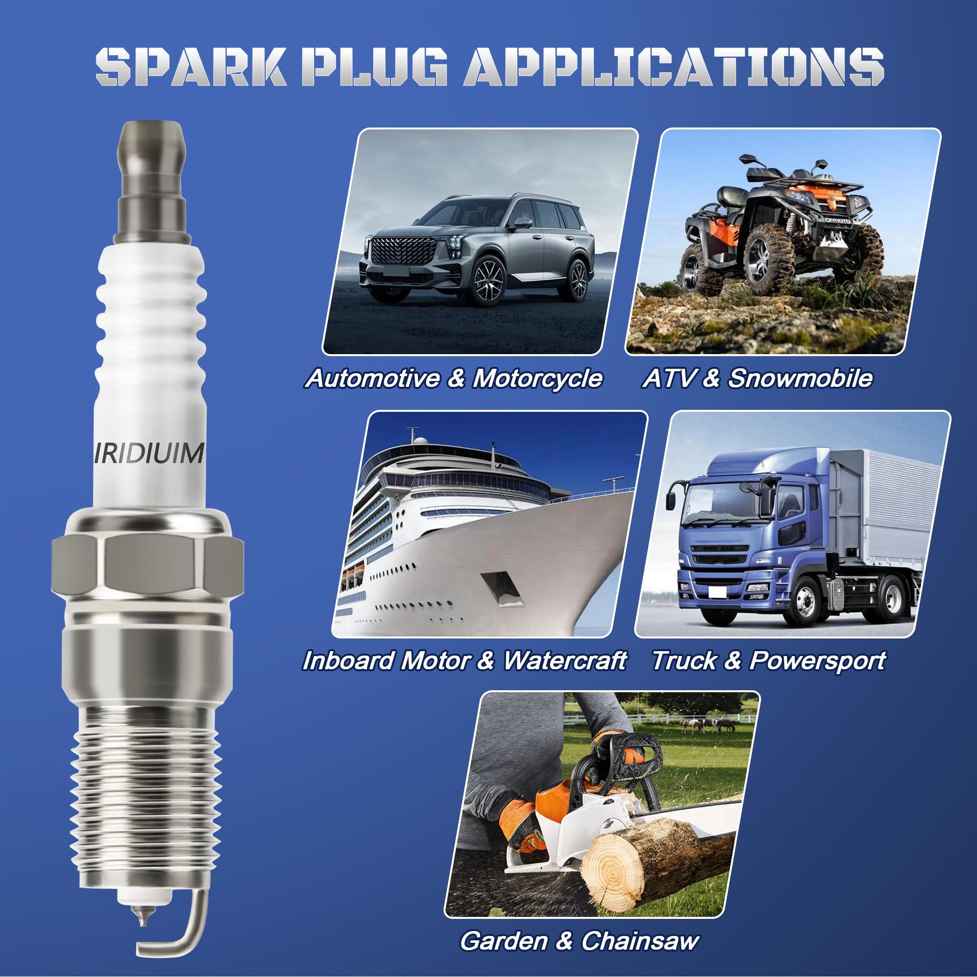 A-NAFTULY spark plugs packaging 8 pieces