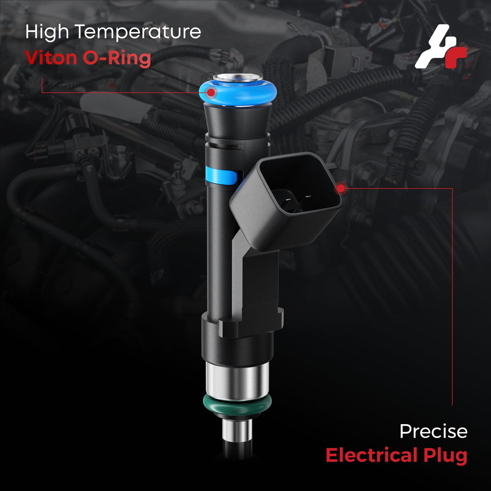 A Plus Auto fuel injectors in-rail shot suggests easy installation for compatible vehicles.