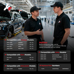 A Plus Auto fuel injectors on workbench show quality components for reliable performance.