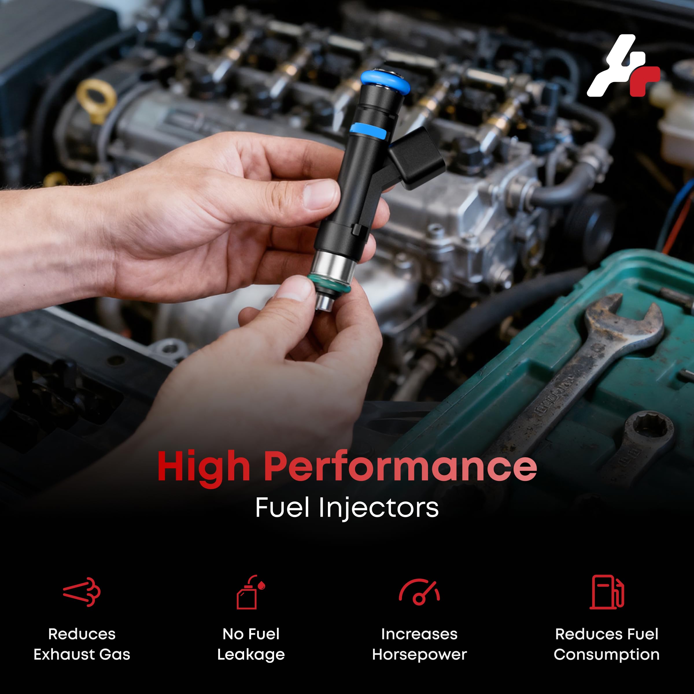 A Plus Auto fuel injectors warranty card presence signals confidence and support.