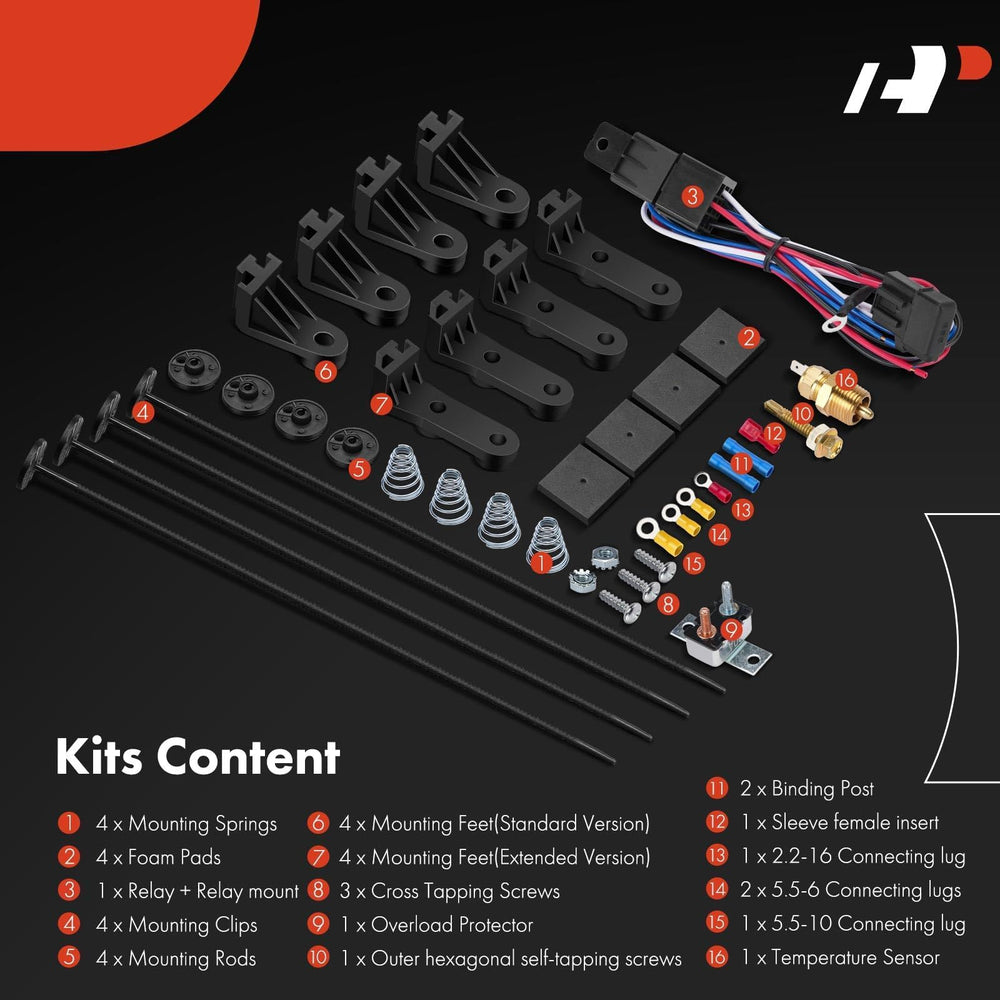 A-Premium 12V 80W fan ready for vehicle integration