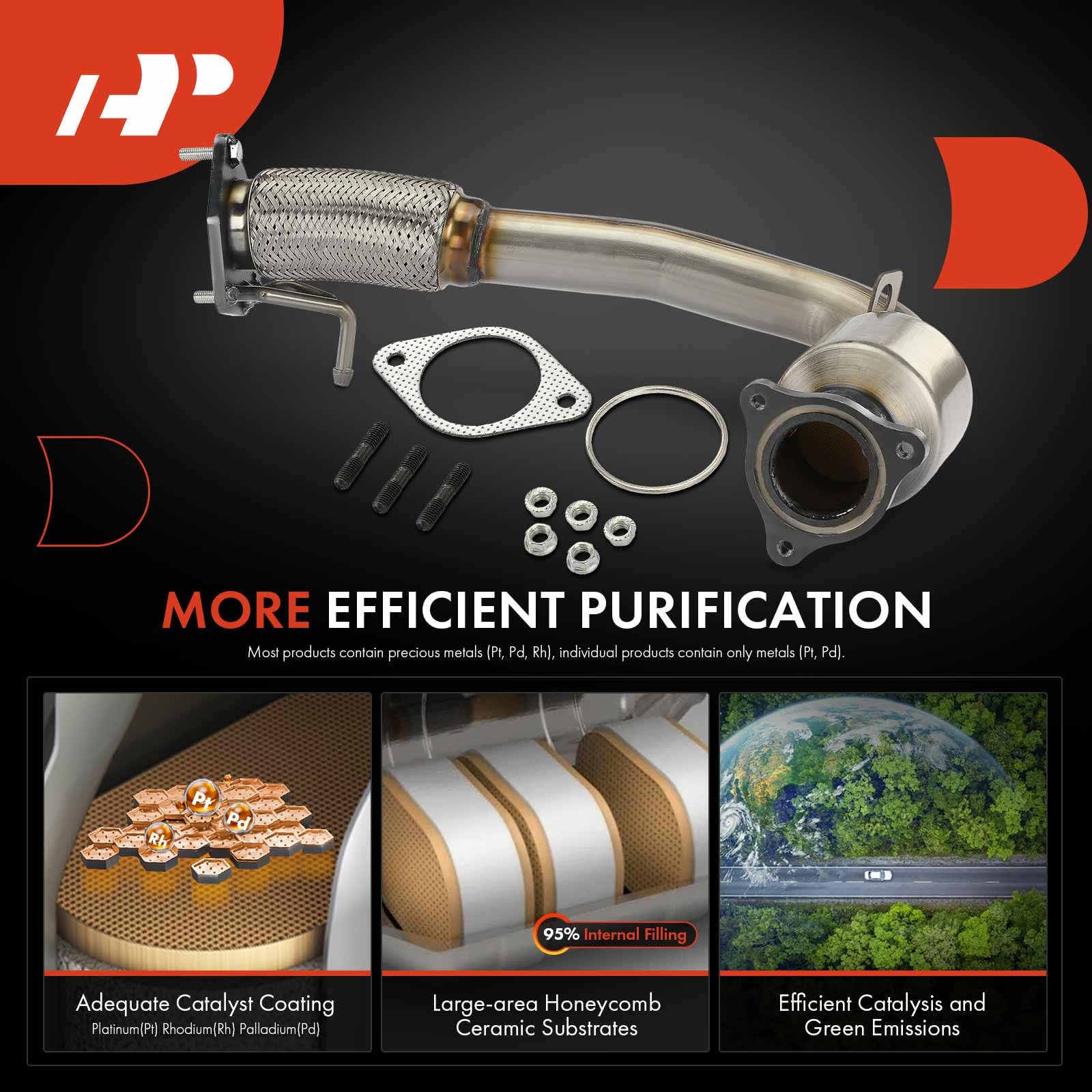 A-Premium 3-bolt inlet welded flange ensures secure fitment.