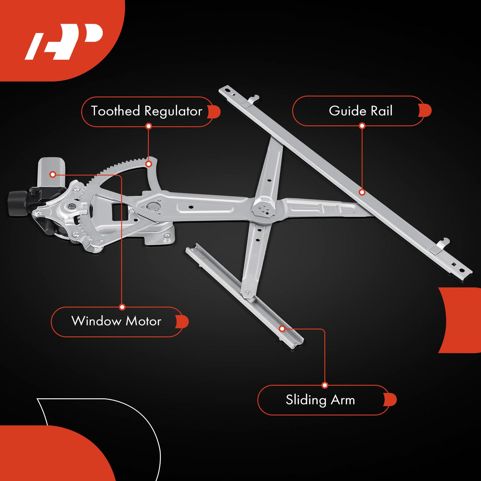 A-Premium 6-pin plug regulator for Mitsubishi Lancer front left enables easy wiring
