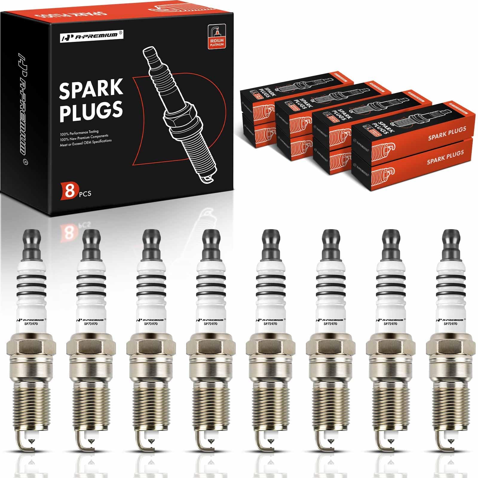 A-Premium 7397 iridium spark plug close-up shows durable ignition tip for longevity.