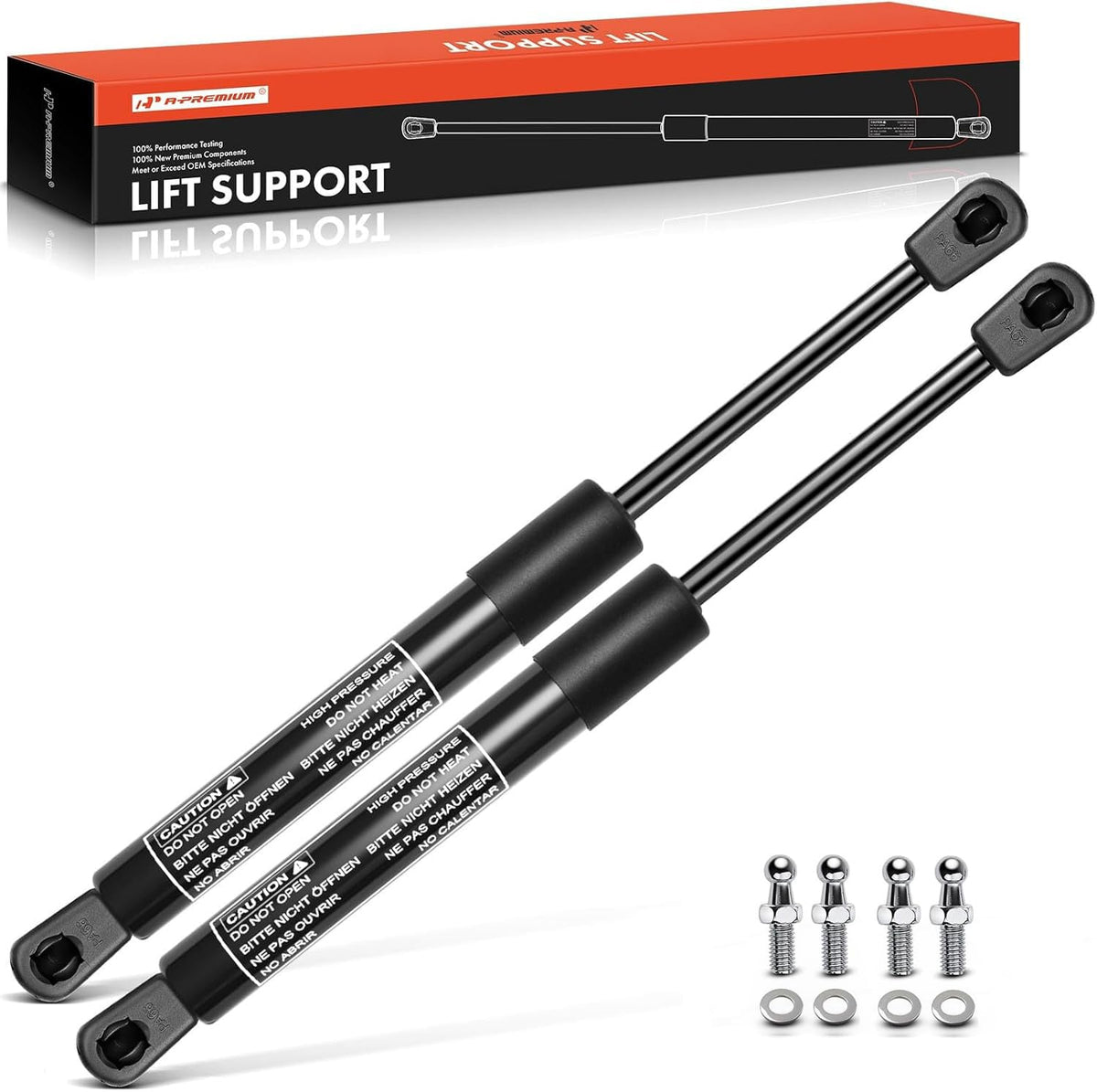 A-Premium lift support for toolbox keeps lid steady for easy access.