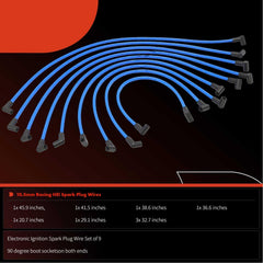 A-Premium 9-piece set delivers comprehensive ignition coverage for V8 small and big blocks.