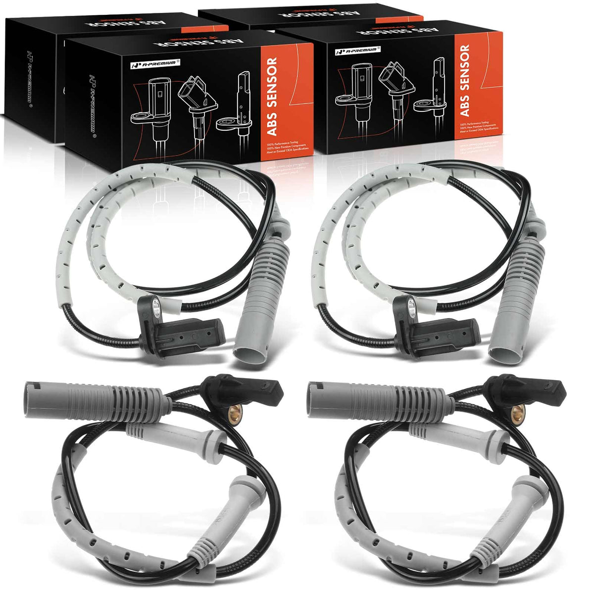 A-Premium ABS wheel speed sensor front driver view highlights accurate signals