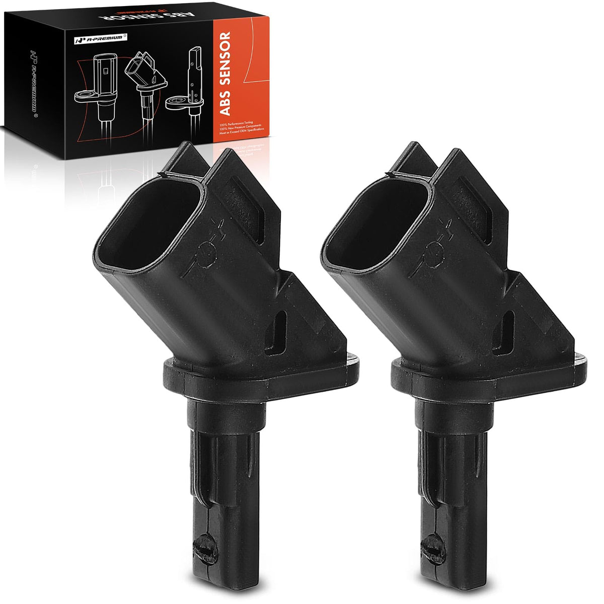 A-Premium front-left ABS wheel speed sensor view highlights OE-grade reliability