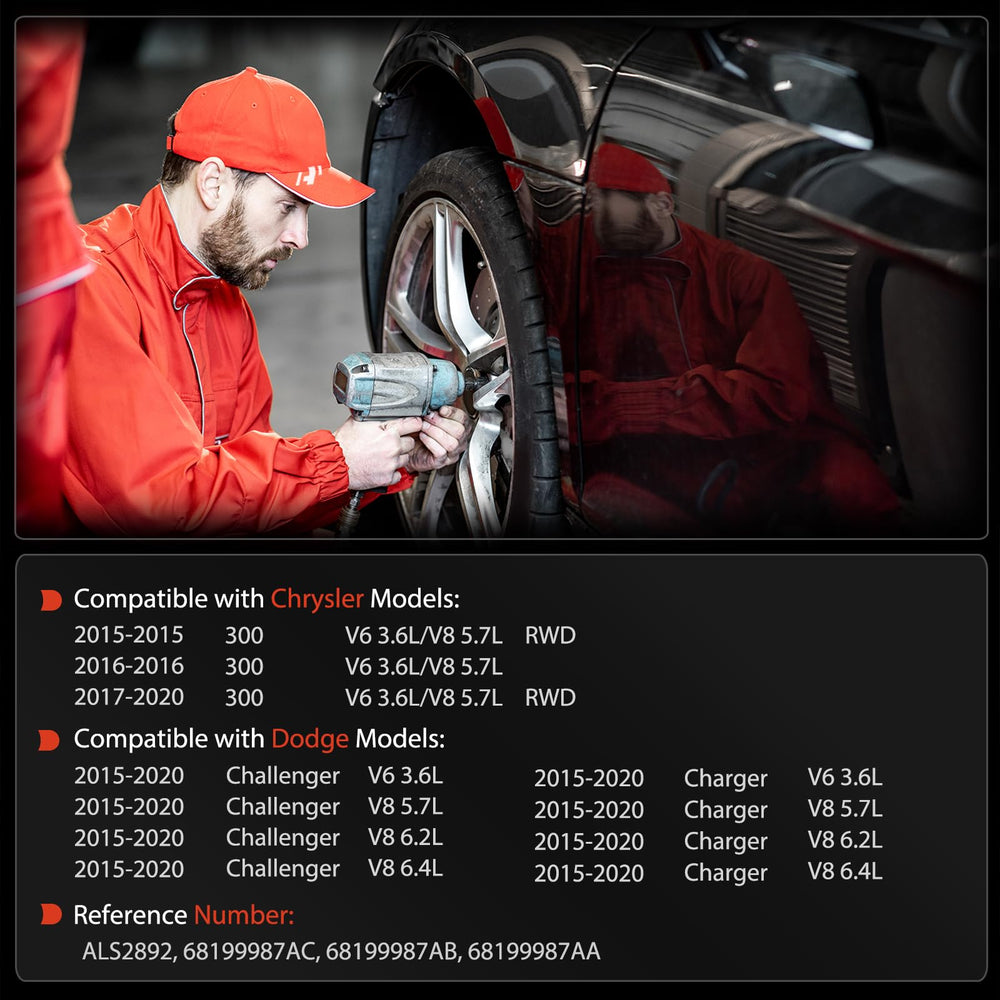 A-Premium ABS wheel speed sensor front-right for Chrysler 300 supports precise readings.