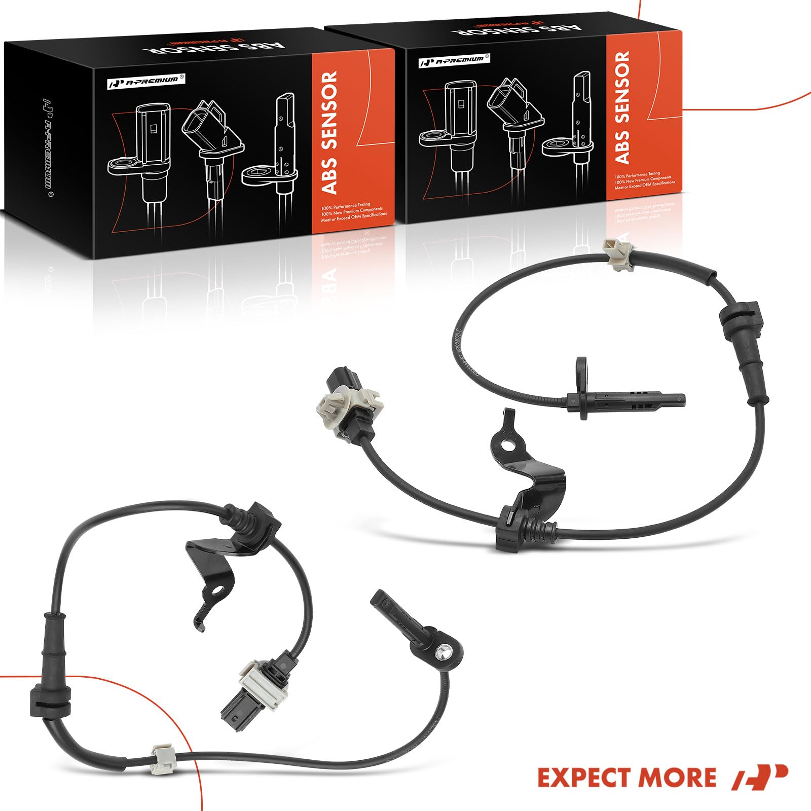 A-Premium complete ABS sensor kit packaging labeled for Acura and Honda compatibility