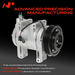 Detail of A-Premium AC clutch assembly for smooth engagement