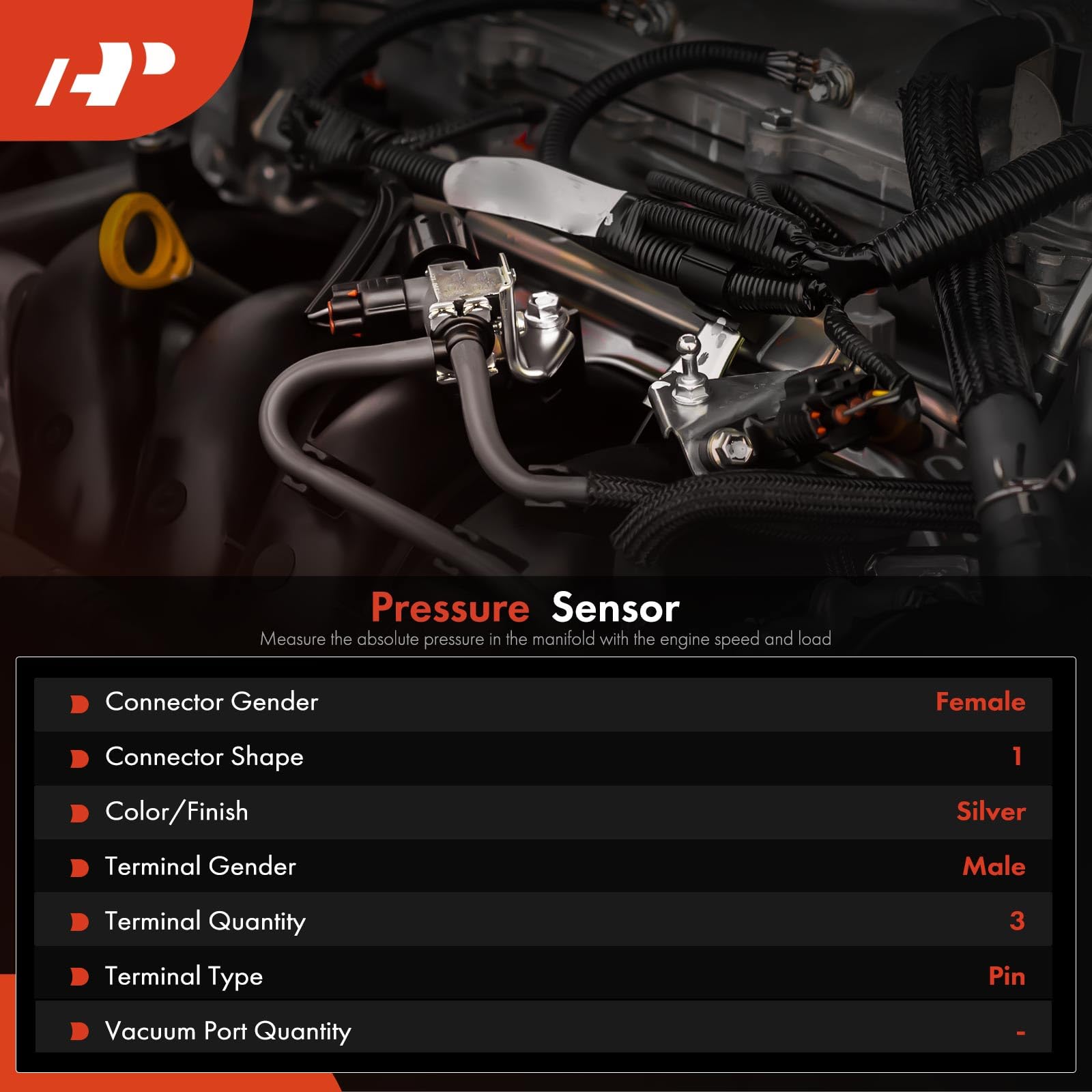 Detail of A-Premium sensor connectors showing blade terminals for secure fit