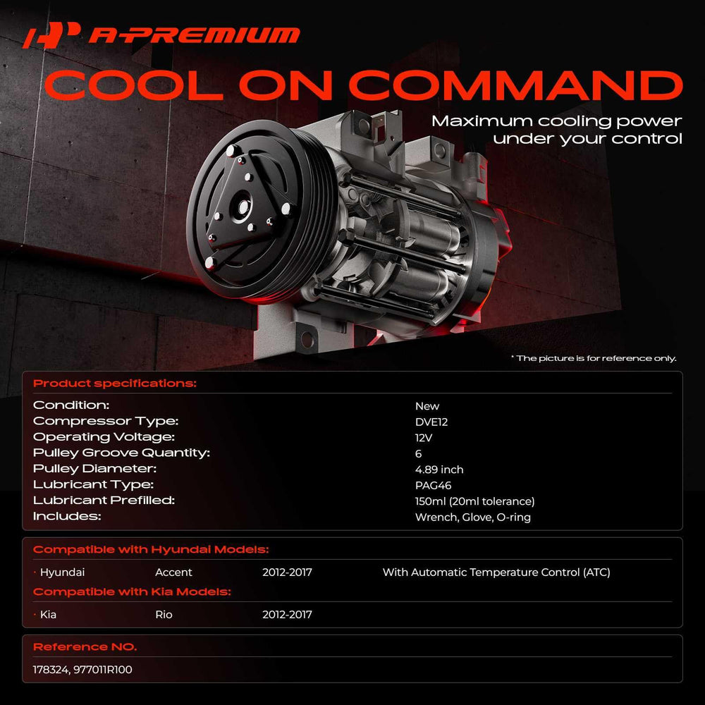 Clutch detail of A-Premium AC compressor for smooth engagement