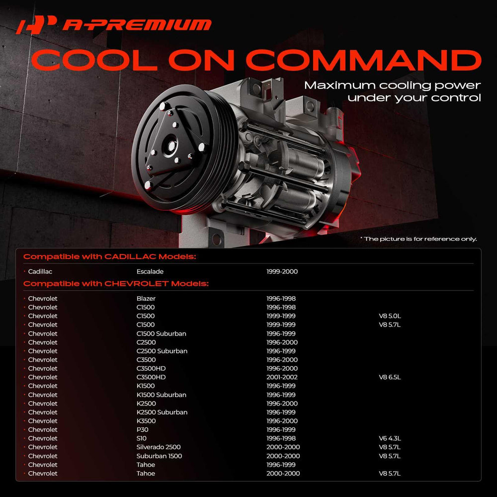 A-Premium clutch-included compressor side view for quick replacement