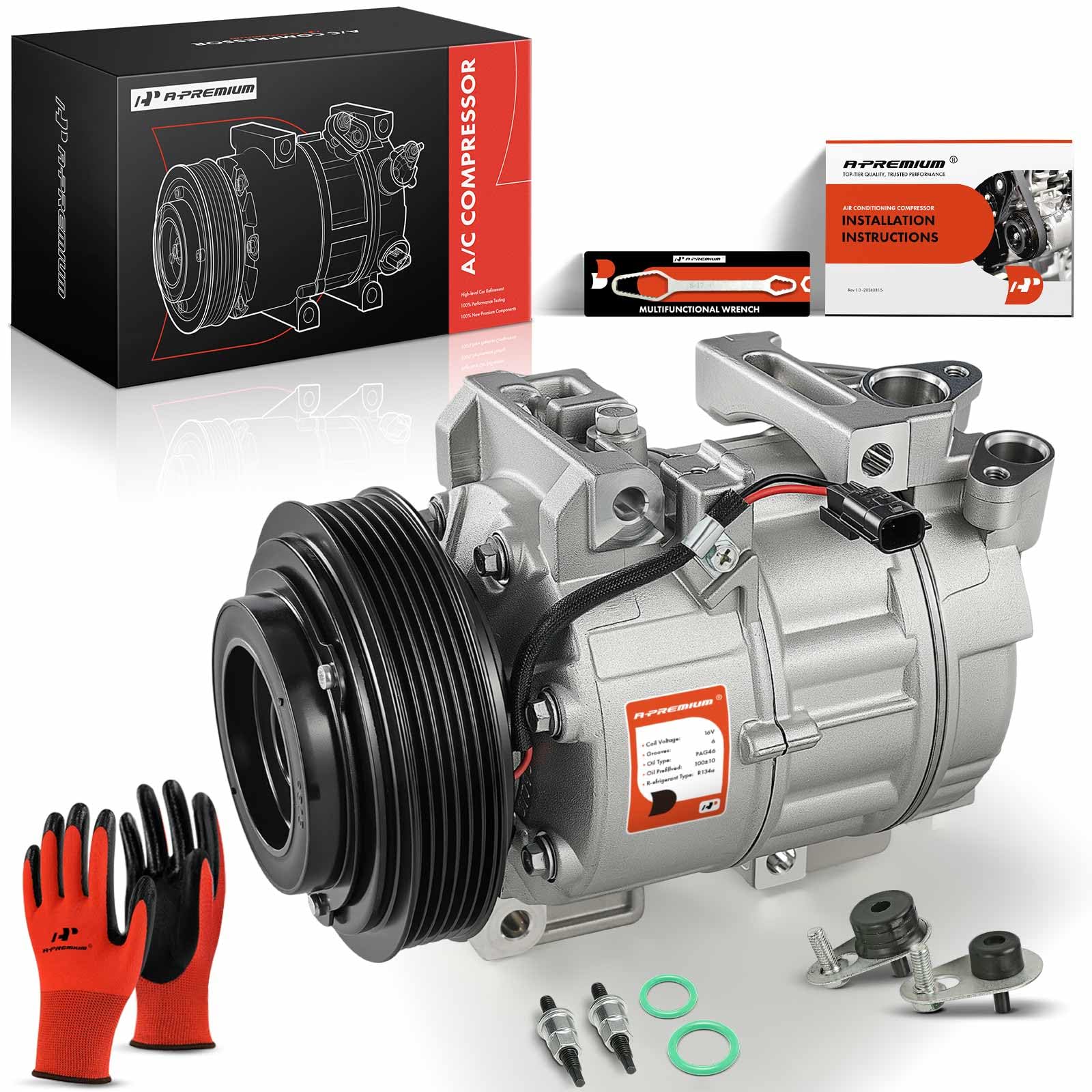 A-Premium AC compressor clutch detail for smooth operation and reliable cooling.