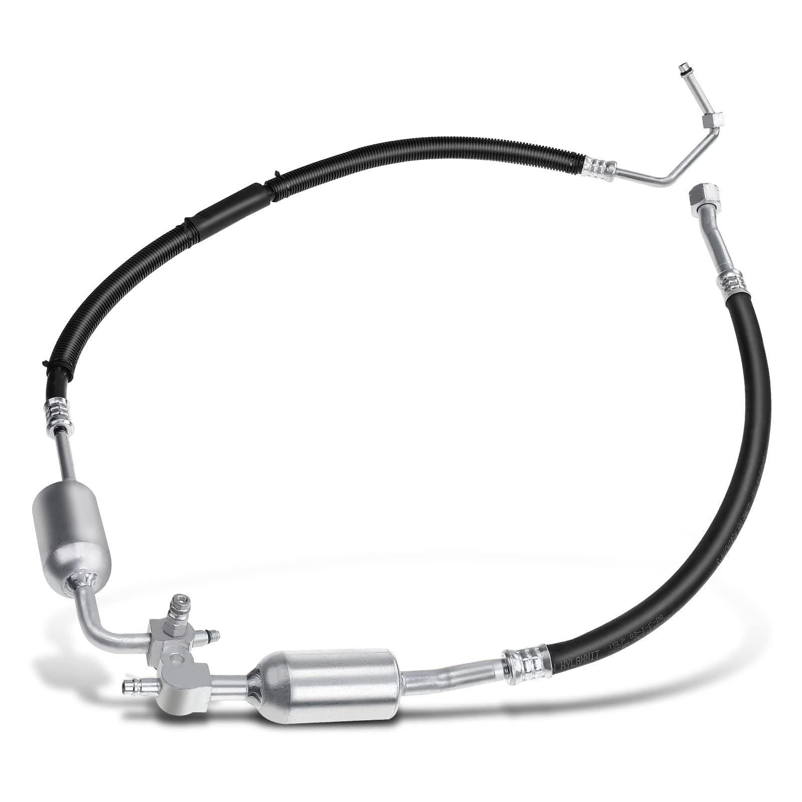 A-Premium condenser-end connection detail; dependable high-pressure path
