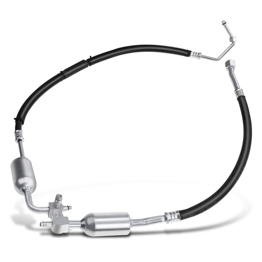 A-Premium condenser-end connection detail; dependable high-pressure path