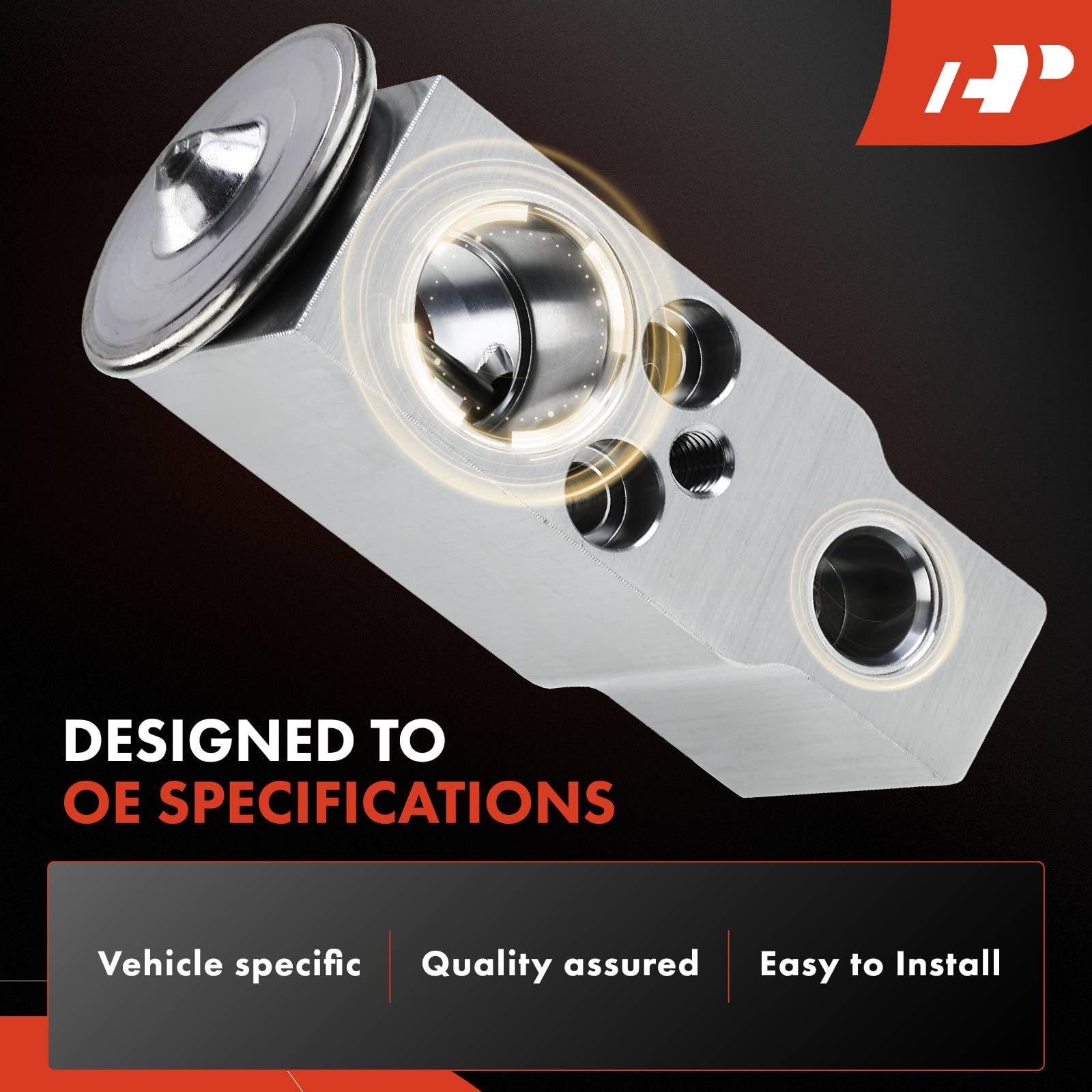 A-Premium expansion valve for RAV4 highlighting OEM fit and aluminium construction
