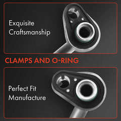 A-Premium suction hose side view; robust construction for long-lasting use