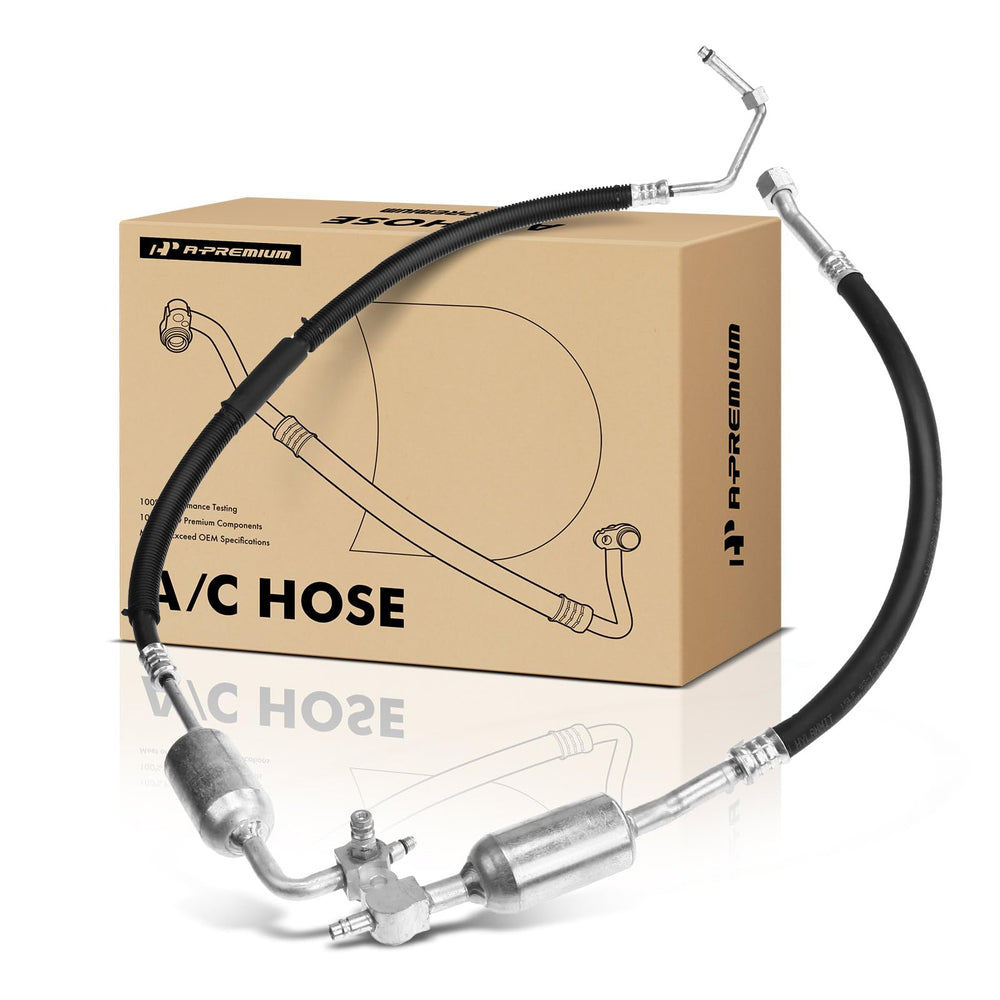 A-Premium suction hose close-up for Chevy fitment; durable design for reliable cooling