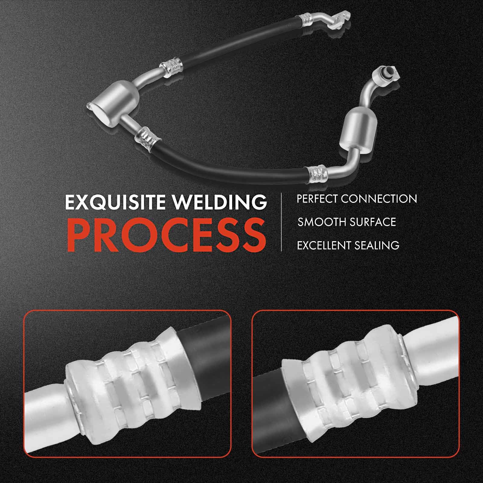 A-Premium low pressure suction line supports compressor to evaporator flow