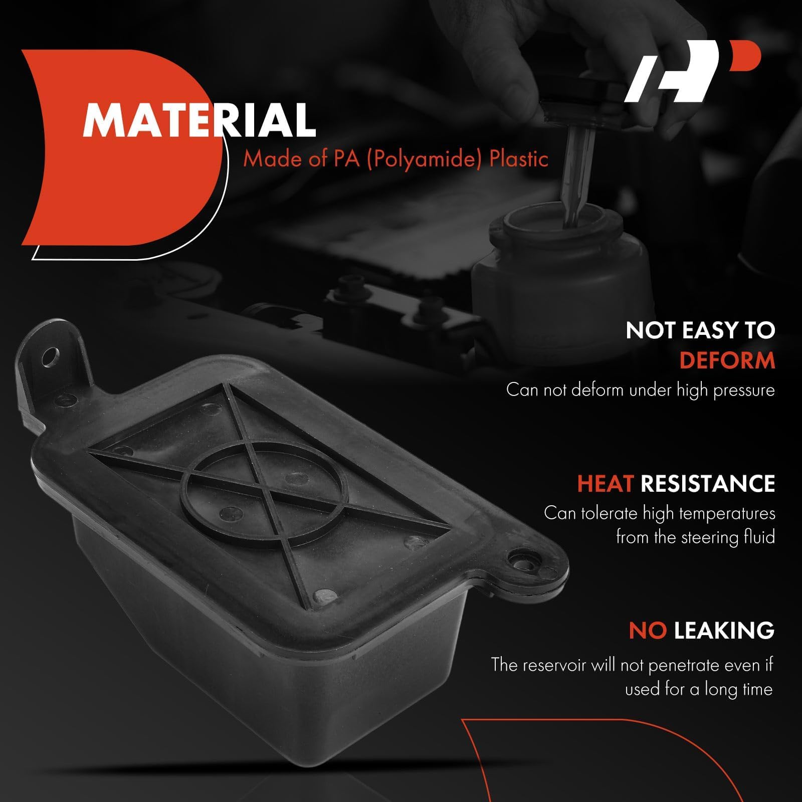 A-Premium A/C vacuum reservoir side view highlighting compact design for easy installation.