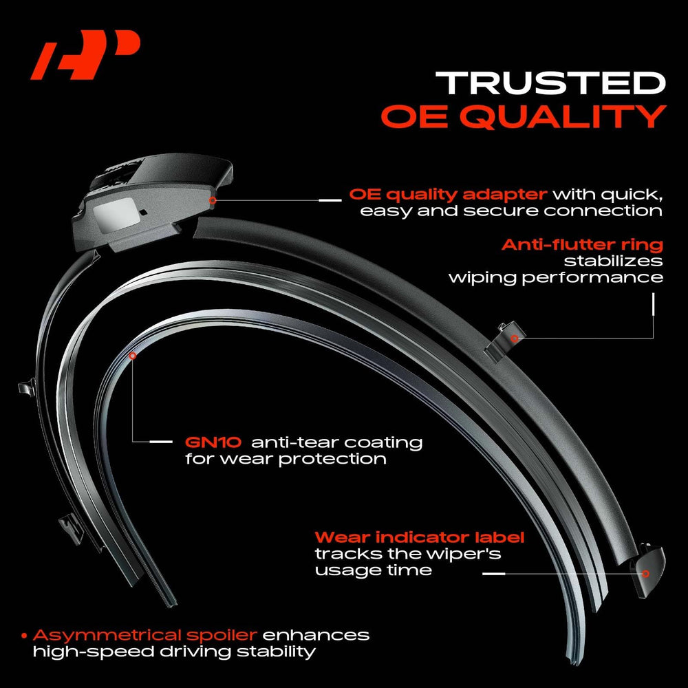 A-Premium APWB053 dual-spring structure maintains even pressure across curves