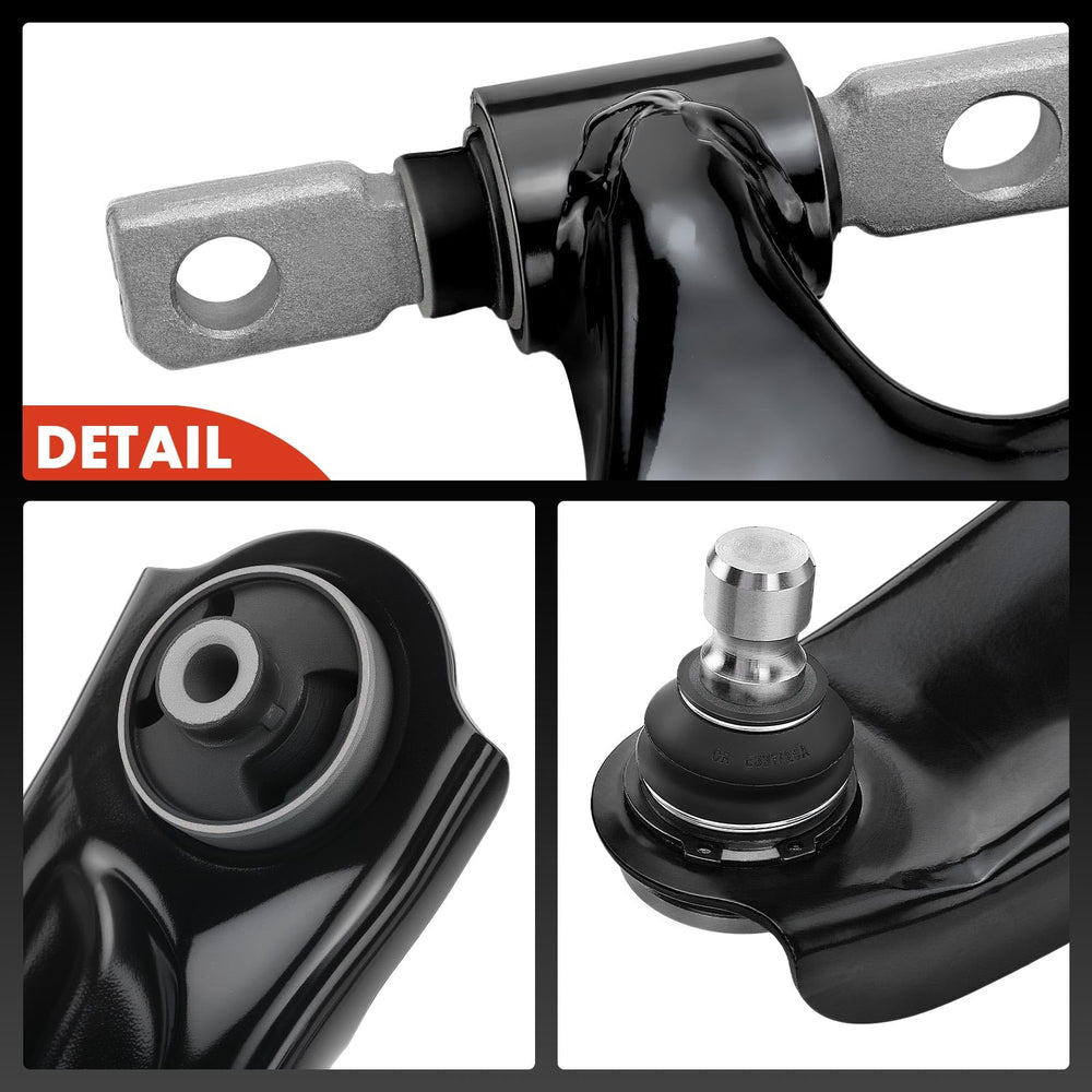 A-Premium ball joint and bushing combo supports precise wheel alignment.