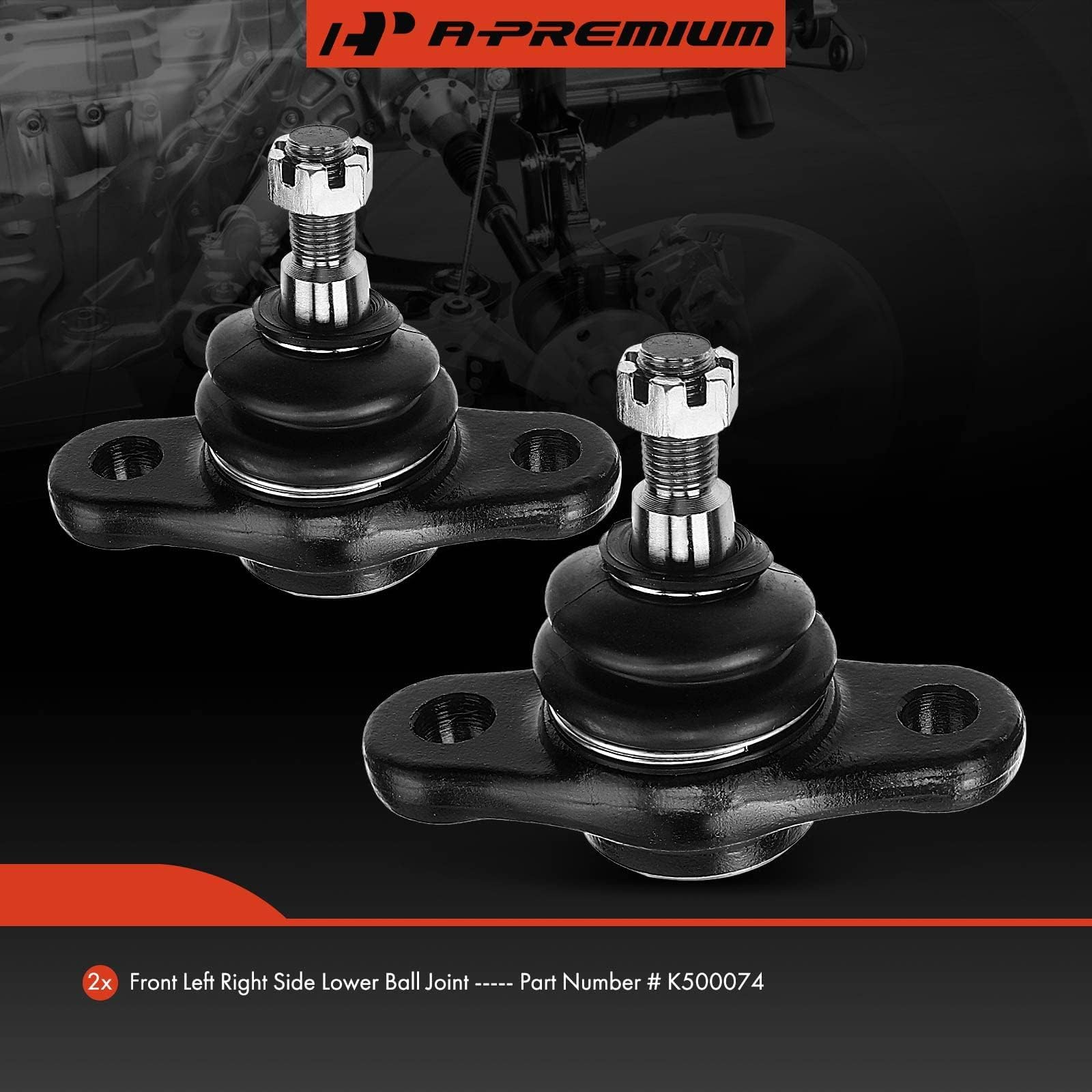 A-Premium ball joint set assembly ready for quick replacement.