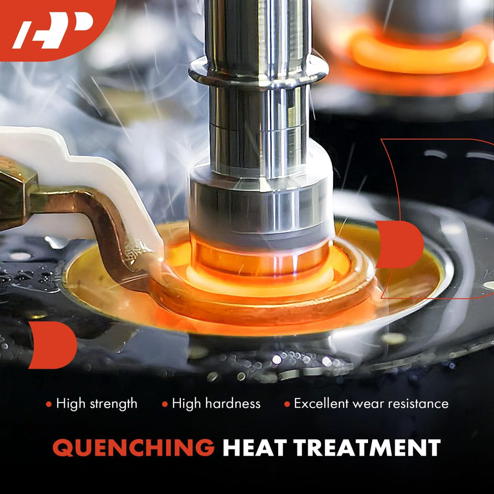 A-Premium bearing assembly, pre-greased for easier installation.