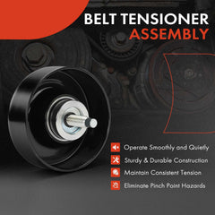 A-Premium belt idler pulley side view for Sierra; smooth belt operation.