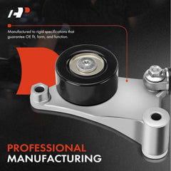 A-Premium belt tensioner assembly close-up bearing bore details for precise alignment