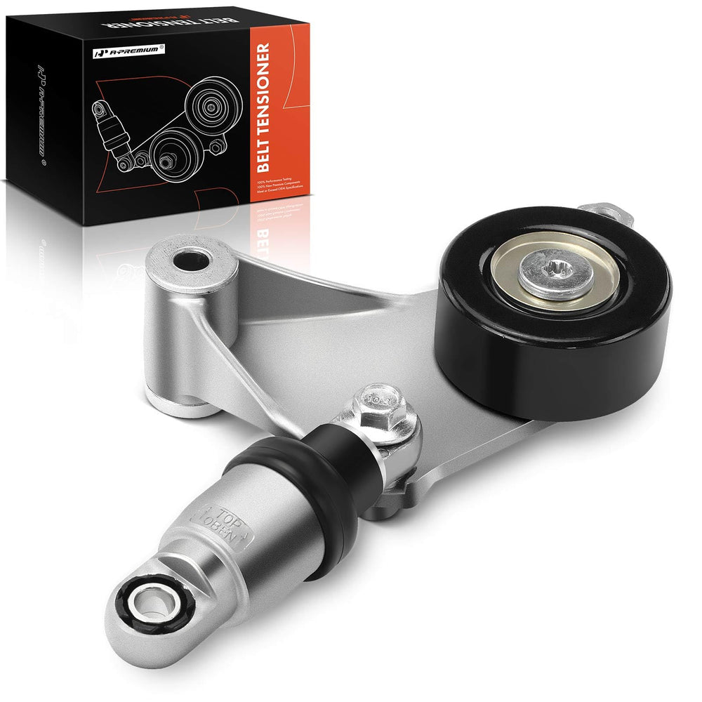 A-Premium belt tensioner assembly front view shows precise fit for Toyota engines
