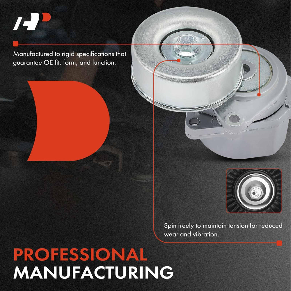 A-Premium belt tensioner assembly for Nissan Rogue with pulley keeps belt tension stable.