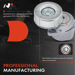 A-Premium belt tensioner assembly for Nissan Rogue with pulley keeps belt tension stable.