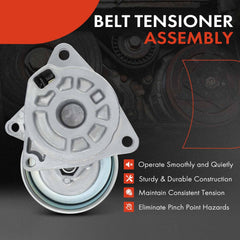A-Premium belt tensioner assembly with pulley for Nissan Sentra maintains proper belt tension.