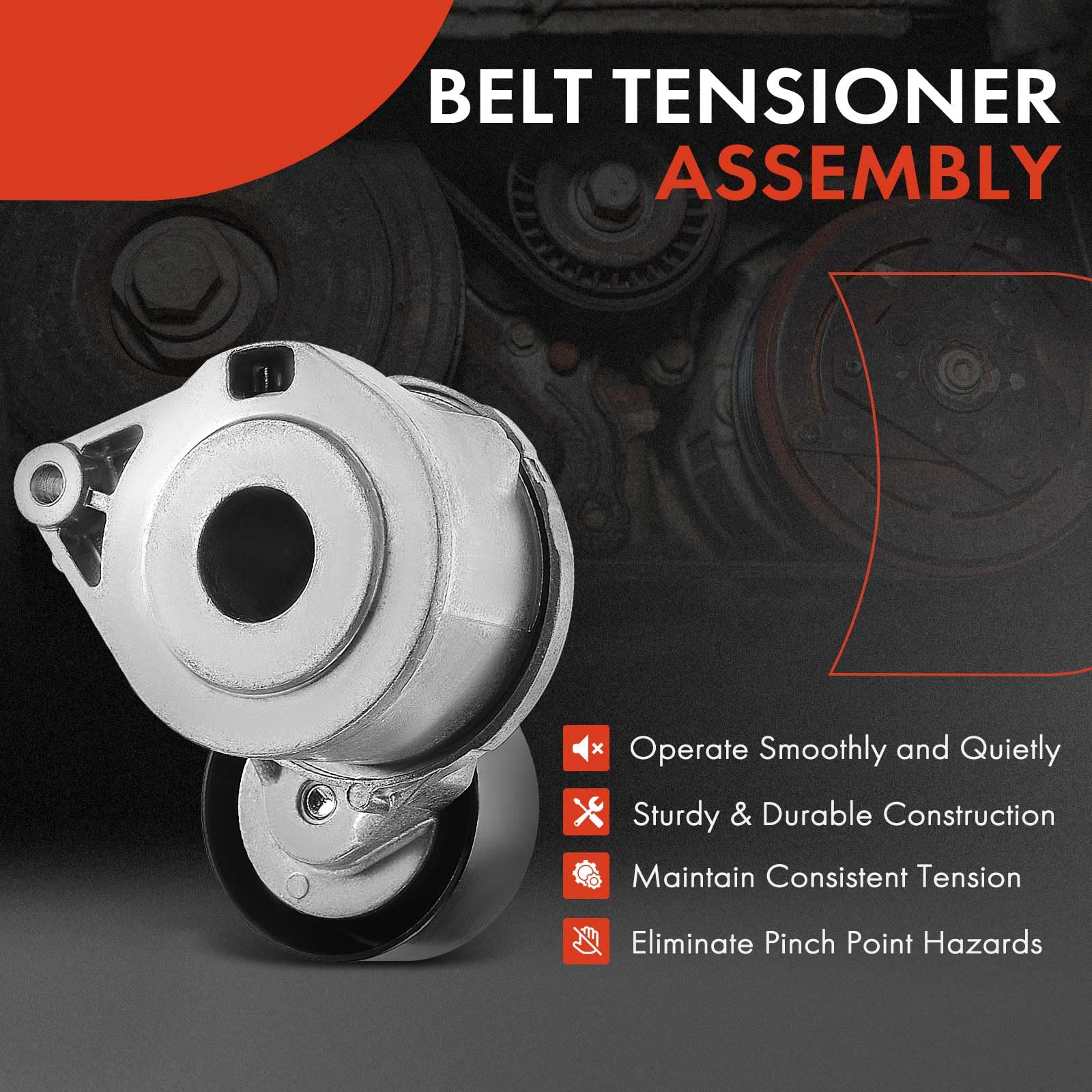 A-Premium belt tensioner assembly with pulley for Crosstour 2012-2015