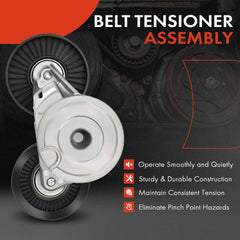 A-Premium belt tensioner with pulley for Durango maintains steady belt tension