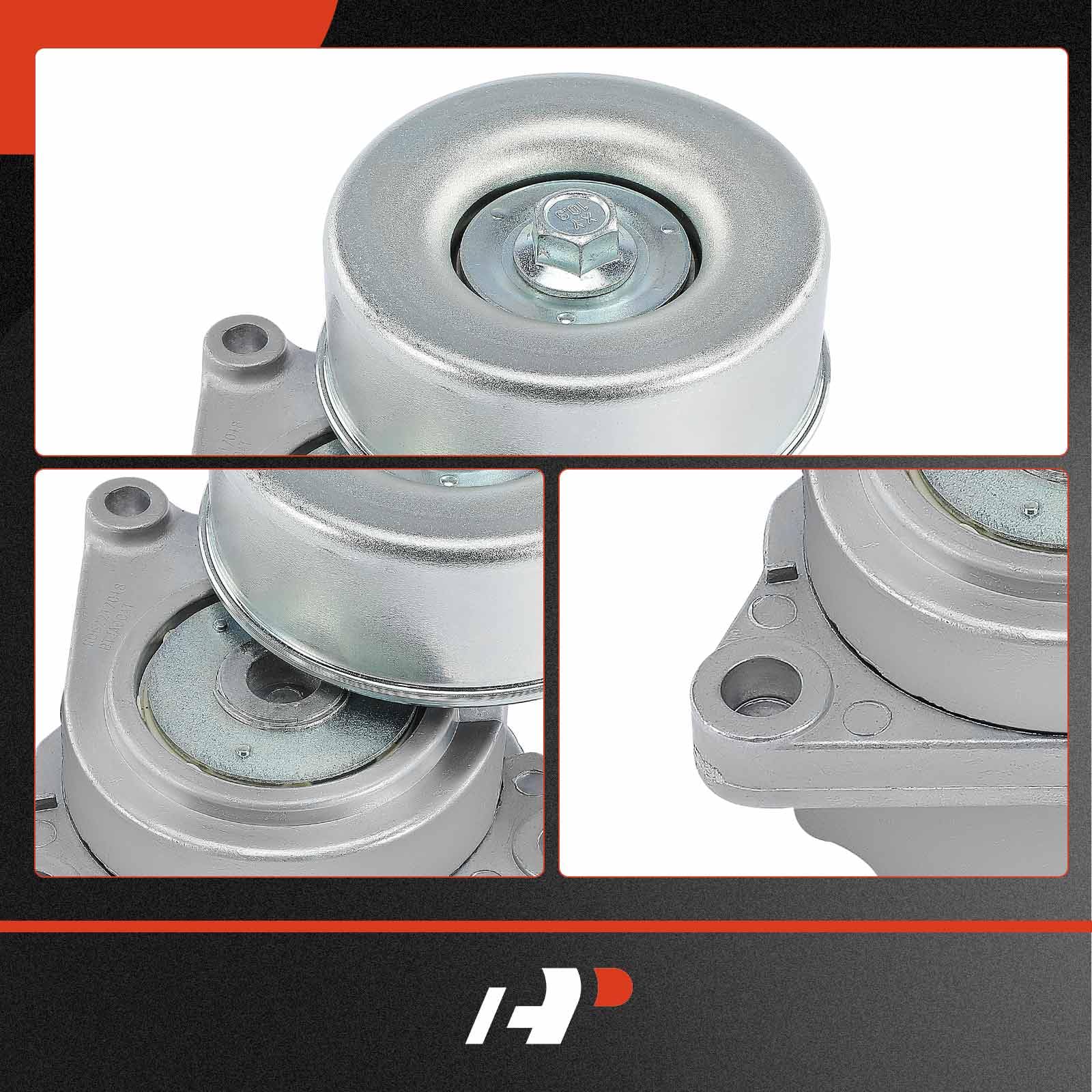 A-Premium QR25DE tensioner with pulley enables precise belt tension.