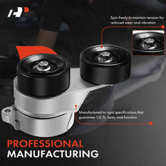 A-Premium belt tensioner bracket demonstrates secure mounting for compatible Honda and Acura models.