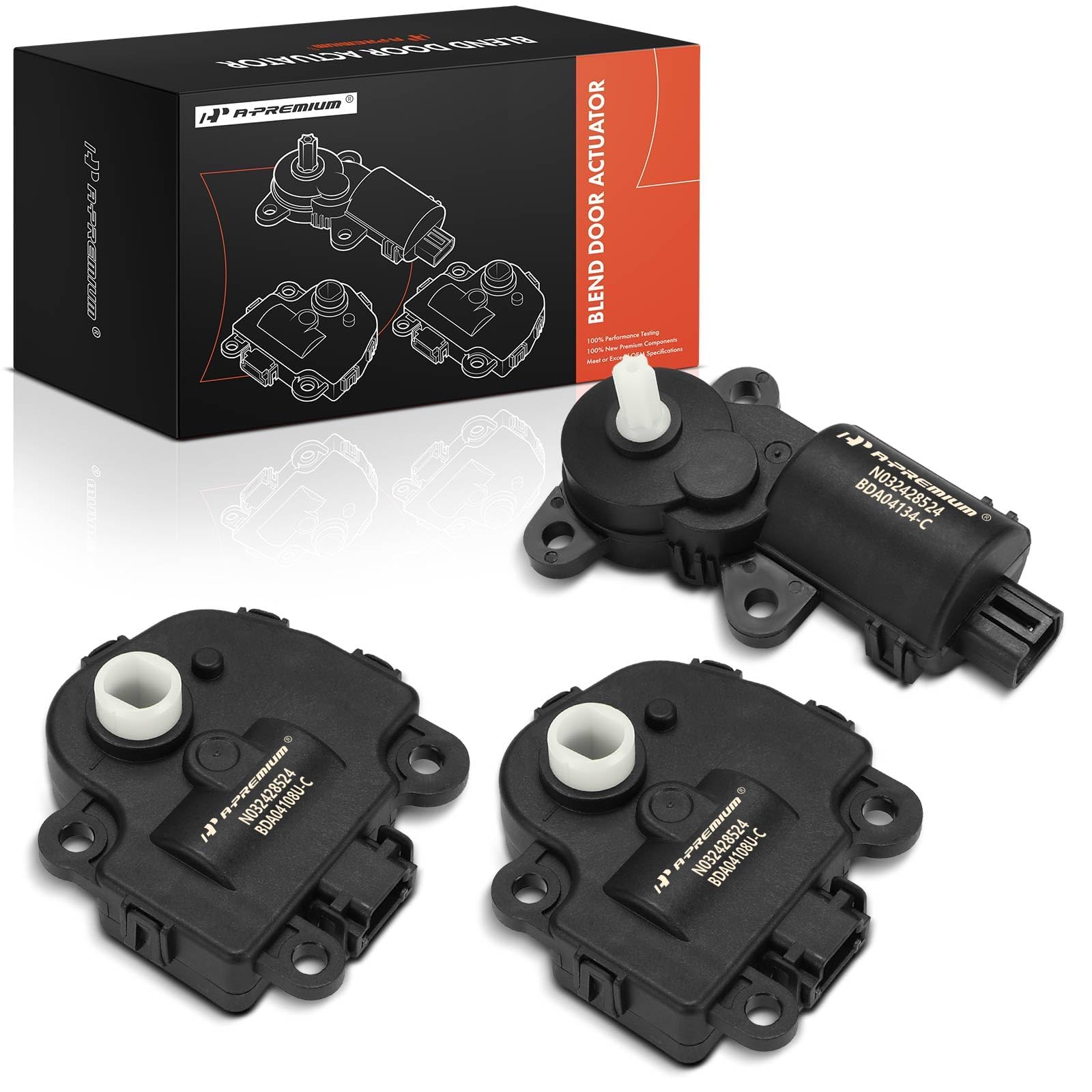 A-Premium blend door actuator main assembly for direct HVAC replacement