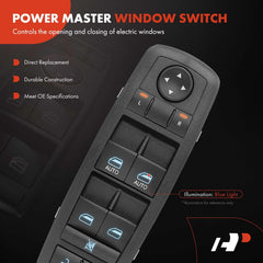 A-Premium blue LED interior switch lighting for easy nighttime use.