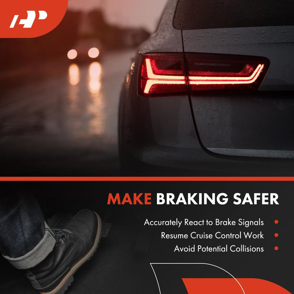A-Premium brake light switch diagnostic test demonstrates functional check